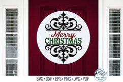 Elegant Vintage Merry Christmas Sign | Farmhouse Christmas Product Image 2