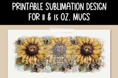 Vintage Sunflowers Sublimation Mug - 11 &amp; 15 oz sizes Product Image 6