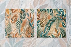 Boho Foliage Seamless Patterns Product Image 3