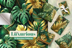 Luxurious Leaves Seamless Patterns Product Image 1