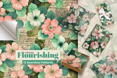 Pastel Flourishings Seamless Patterns Product Image 1