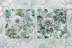 Greyscale Garden 12 Digital Papers Product Image 3