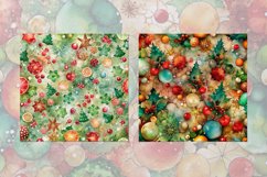 Christmas Alcohol Ink Seamless Patterns Product Image 3