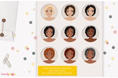 Mug sublimation crafter girl character clipart, Violet LVC80 Product Image 3