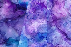 Violet Blue Alcohol Ink Digital Paper Bundle Product Image 6