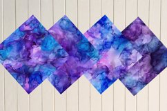 Violet Blue Alcohol Ink Digital Paper Bundle Product Image 4