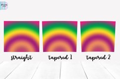 Violet Green Radius Gradient Sublimation Tumbler Wrap Product Image 3