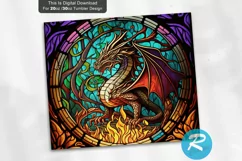 Tumbler Wrap Designs,Tumbler Wrap PNG,Digital Download,Tumbler Straight PNG,Sublimation Template,Stained Glass Window,Stain Glass Tumbler,Waterslide Template,Stained Glass Tumble,StainedGlass Tumbler,dragon stained glass,dragon tumbler