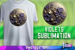 Violets Sublimation | T-Shirt Design | Violets PNG |PNG File Product Image 1