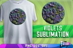 Violets Sublimation | T-Shirt Design | Violets PNG |PNG File Product Image 1