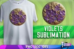 Violets Sublimation | T-Shirt Design | Violets PNG |PNG File Product Image 1