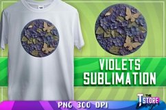 Violets Sublimation | T-Shirt Design | Violets PNG |PNG File Product Image 1