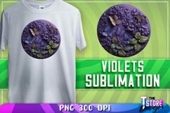 Violets Sublimation | T-Shirt Design | Violets PNG |PNG File Product Image 1