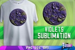 Violets Sublimation | T-Shirt Design | Violets PNG |PNG File Product Image 1