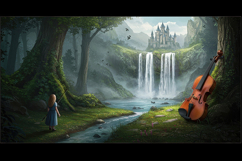 Fantasy Violin Waterfall Product Image 3