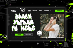 Viper Gear | Dripping Graffiti Webfont for Urban Websites Product Image 3