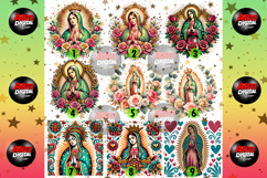 Virgen De Guadalupe PNG BUNDLE Product Image 2
