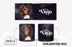 Virgo Zodiac Sign mug sublimation design Product Image 1