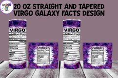 20 OZ Virgo Galaxy Facts Straight and Skinny Tumbler Wrap Product Image 1
