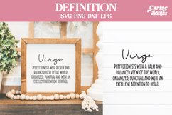 Virgo Definition SVG Cut File and Sublimation