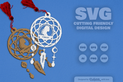 Virgo Dream Catcher Laser Cut Zodiac SVG Product Image 2
