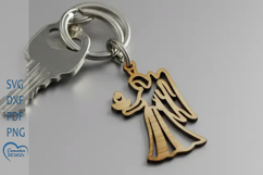 Zodiac Signs Keychain Laser Cut Bundle. Product Image 13