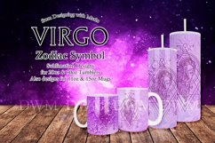 Virgo - Zodiac Sign Iridescent Drinkware Wraps Product Image 1