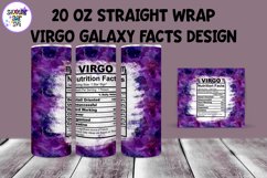 20 OZ Virgo Galaxy Facts Straight and Skinny Tumbler Wrap Product Image 3