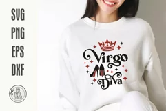Virgo Zodiac Sign Svg cut files use for funny Birthday shirts, hoodies, mugs, printables, stickers, card making, scrapbooking, pillows, sweatshirts and more. 