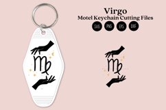 Virgo Zodiac Signs keychain svg cutting files or sublimation files for keychain