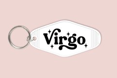 Virgo zodiac signs keychain svg cutting files or sublimation files for keychain