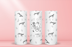 Virgo zodiac skinny tumbler sublimation wrap with high resolution and transparant background are for 20oz and 30oz skinny tumbler