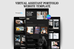 Virtual Assistant Portfolio Website, Canva Editable Product Image 10