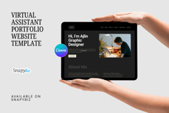 Virtual Assistant Portfolio Website, Canva Editable Product Image 2