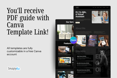 Virtual Assistant Portfolio Website, Canva Editable Product Image 8