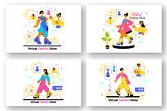 10 Virtual Fashion Show Illustration Product Image 3