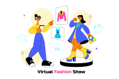 10 Virtual Fashion Show Illustration Product Image 4