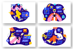 10 Virtual Reality Gaming Illustration Product Image 2
