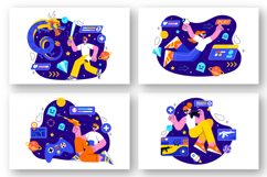 10 Virtual Reality Gaming Illustration Product Image 3
