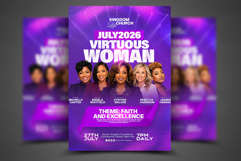 Virtuous Women Conference Flyer Template Product Image 1