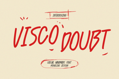 Visco Doubt Casual Handmade Monoline Font Product Image 1