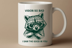Funny Raccoon Vision So Bad SVG PNG Product Image 2