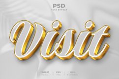 Visit 3D editable text effect Product Image 1
