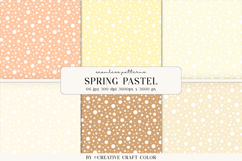Spring Pastel Polka Dots Seamless Patterns, Digital Paper Product Image 1