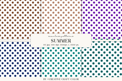 Summer Polka Dots Seamless Patterns, Digital Paper Product Image 1