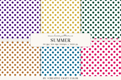 Summer Polka Dots Seamless Patterns, Digital Paper Product Image 1