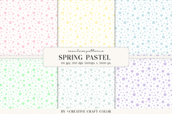 Spring Pastel Polka Dots Seamless Patterns, Digital Paper Product Image 1