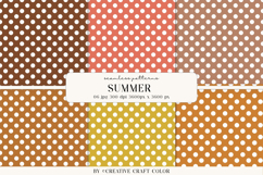 Summer Polka Dots Seamless Patterns, Digital Paper Product Image 1