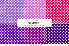 Summer Polka Dots Seamless Patterns, Digital Paper Product Image 1