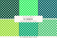 Summer Polka Dots Seamless Patterns, Digital Paper Product Image 1
